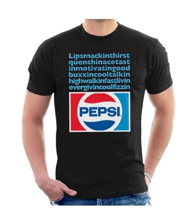 All+Every Pepsi Lip Smackin Thirst Quenchin Men's T-Shirt XL Black