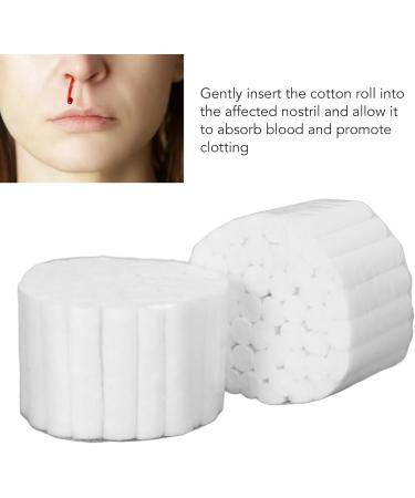 High-Suction Tooth Roll Rollers (1000 Pieces) - Pure Cotton Nosebleed Plugs with Clips | Quick Relief & Easy to Use (3.8 cm) - International Shipping Available - Buy Online on SooperMarket.com
