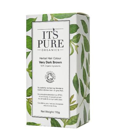 It's Pure Organic Herbal Hair Colour Very Dark Brown