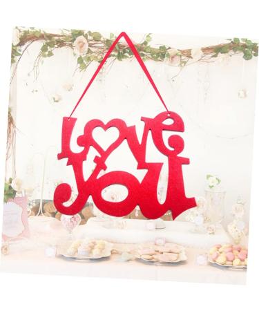 ABOOFAN Front Door Signs Door Wall Decoration Sign Valentine's Day Pendant Listing Background Wall Panel - Buy Online on SooperMarket.com