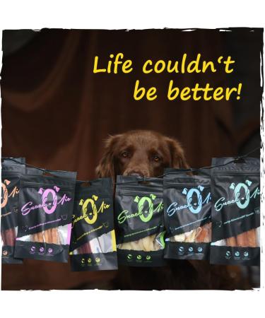SnackOMio Premium Duck Chew Bones for Dogs - Tasty 120g Snack - International Shipping Available - Buy Online on SooperMarket.com