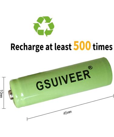 AAA Rechargeable Solar Light Batteries 1.2V 600mAh - 12 Pack for Outdoor Garden & String Lights - Buy Online on SooperMarket.com