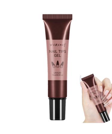 Vigcebit gel builder for nails |Nail glue for nails UV light |Clear hard gel for nails nail extension gel for nails DIY nail art manicure nail glue gel for gel nail polish