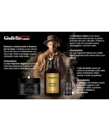 Goodfellas Nourishing Beard Shampoo 250ml - Made in Italy | Sandalwood & Mandarin | International Shipping - Buy Online on SooperMarket.com