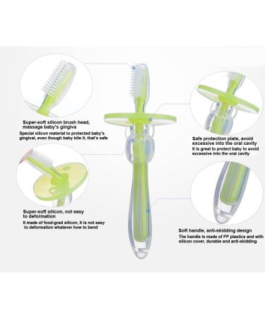 Silicone Bebe Brosse a Dents Brosse De Nettoyage de Dents Enfants Bleu - Buy Online on SooperMarket.com