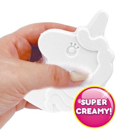Shop Inkee Foamy Unicorn Bath Bomb - Fun 60g Unicorn Shaped Bathing Ball in Pink Yellow & Purple with Chewing Gum Fragrance and Almond Oil - Perfect for Kids! - Buy Online on SooperMarket.com