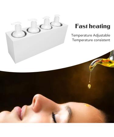 Massage Oil Lotion Warmer - Fast Heating 9 Speed Adjustable & Detachable - 4 Bottles for Perfect Relaxation | International Shipping Available - Buy Online on SooperMarket.com