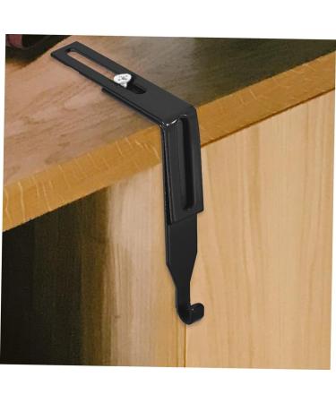 ABOOFAN 2pcs Metal Cabinet Hooks Heavy Duty Clothes Hanger Towel Hooks Metal Hook Wall Hanging Household 8.00X7.00X1.20CM Black - Buy Online on SooperMarket.com