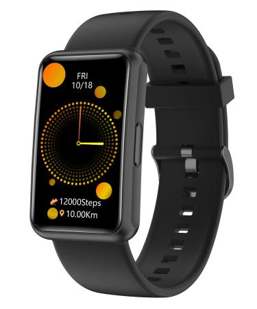 Fitness Tracker No Bluetooth No APP/Phone Required 2022 Ver., Cloudpoem Fitness Watch IP68 Waterproof with Steps Counter Sleep Tracker Alarm Clocks Stopwatch for Men Women Parents Kids Black