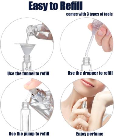 Perfume Atomizer for Men & Women. Refillable Glass Spray Bottle. Portable Fragrance Bottle for Travel Party 30ML/Gold  - Buy Online on SooperMarket.com
