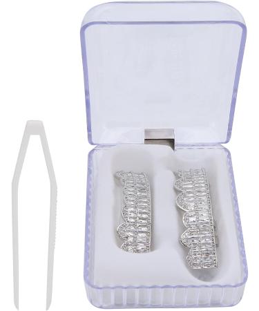 Dentures Gold Plated Brass Hip Hop Denture Set Tooth Decorative Bracket for Festivals(silver) - Buy Online on SooperMarket.com