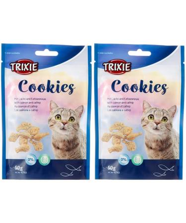 Trixie 42743 Cookies with Salmon and Catnip 50 g (pack of 2) 50 g (pack of 2)