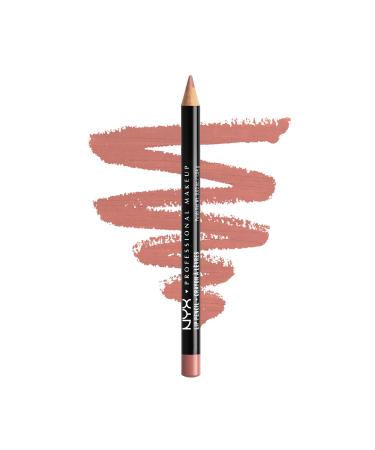 NYX PROFESSIONAL MAKEUP Slim Lip Pencil  Long-Lasting Creamy Lip Liner - Nude Pink 858 Nude Pink 1 Count (Pack of 1)