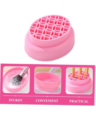 Silicone Makeup Brush Scrubber Bowl & Drying Rack | Ultimate Brush Cleaning Tool | Efficient Storage for Makeup Brushes - Buy Online on SooperMarket.com