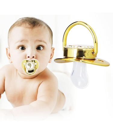Letter F Shape Pacifier - Stylish Silicone Baby Pacifier with Chain Clip for Home & Travel - International Shipping Available - Buy Online on SooperMarket.com