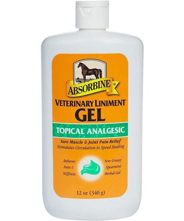 Absorbine Veterinary Liniment Gel Sore Muscle & Joint Pain Relief 12oz.