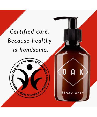 Natural Oak Beard Wash & Bartshampoo (200ml) - Gently Cleans & Refreshes for All Beard Types - Buy Online on SooperMarket.com
