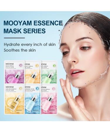 Limvoo 24K Hyaluronic Acid Mask Hyaluronic Acid Mask Korean Skin Care Products (Snail essence) - Buy Online on SooperMarket.com