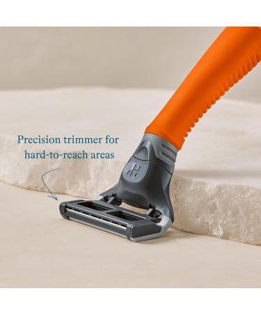 Truman Wet Shave Razor - 13 Cartridges & Blade Cover | Bright Orange | Premium International Shipping - Buy Online on SooperMarket.com