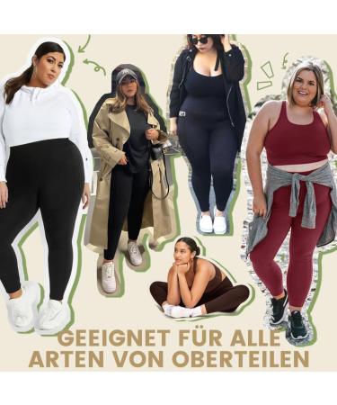 Buy TNNZEET Plus Size Leggings for Women - High Waist with Pockets Large Sizes 3XL - Perfect for Sports & Gym Black - Buy Online on SooperMarket.com
