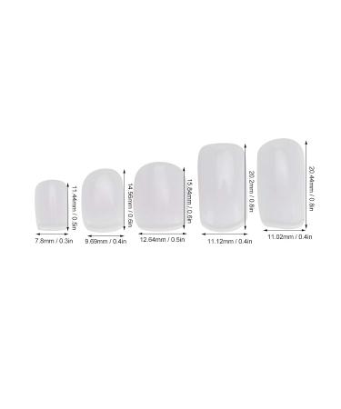 Nail Tip 200pcs - ANGGREK Practice Training False Hand Nail Tips for Beginners | White DIY Fake Nail Manicure Tool - Buy Online on SooperMarket.com