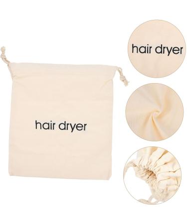 HAPINARY 2pcs Hair Dryer Storage Bag Toiletry Travel Hairdryers for Women Hair Dryer Drawstring Fabric Beige - Buy Online on SooperMarket.com
