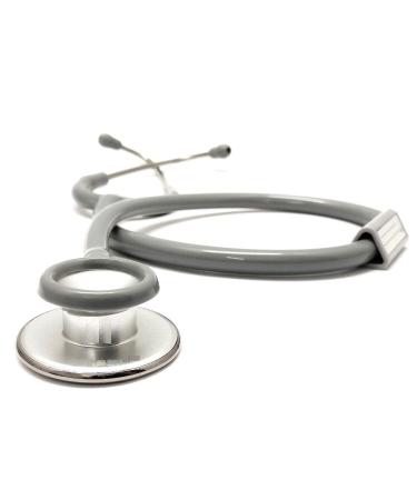 Silvery Stethoscope (Grey Color Tube) Light Weight Aluminum (Pack of 1)