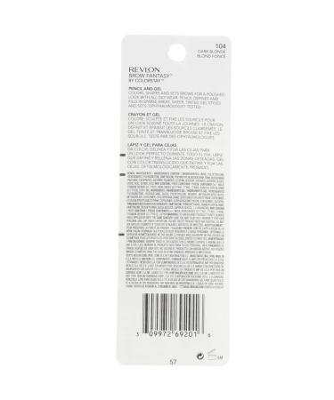 Revlon Brow Fantasy Pencil & Gel Dark Blonde 104 0.04 oz - Pack of 5 - Buy Online on SooperMarket.com