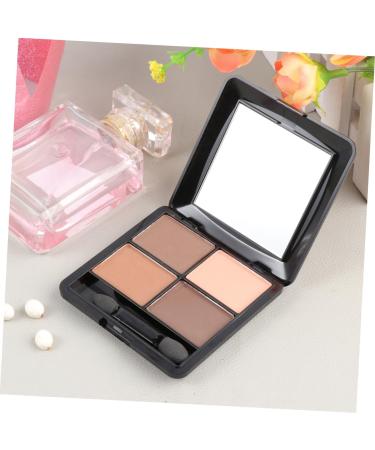 WOONEKY 4 Mirror Elegant Brown Eyeshadow Makeup Sponge Shadow Matte Eye with and Colors - Buy Online on SooperMarket.com