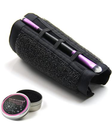 Gogogmee makeup brush arm band color makeup brush cleaner makeup cleaner removal color sponge makeup cleaner makeup sponge cleaner eyeshadow clean brush strap make up - Buy Online on SooperMarket.com