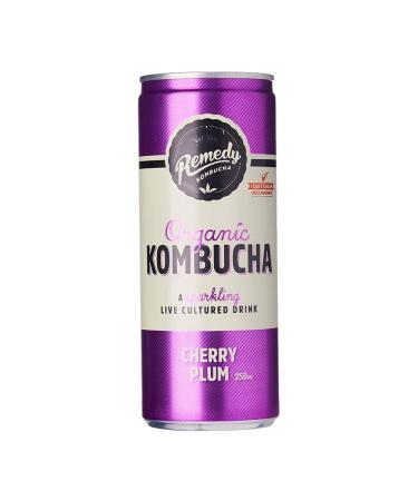 Remedy Kombucha Org CANS Cherry Plum 250 ml