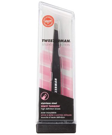 Buy Tweezerman Stainless Steel Slanted Tweezers - Sky | Precision Eyebrow Tweezers for Perfect Grooming | International Shipping Available - Buy Online on SooperMarket.com