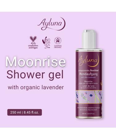 Moonrise Relaxing Shower Gel with Organic Lavender - 250ml | Soothing Natural Skincare for All Skin Types | International Shipping Available - Buy Online on SooperMarket.com