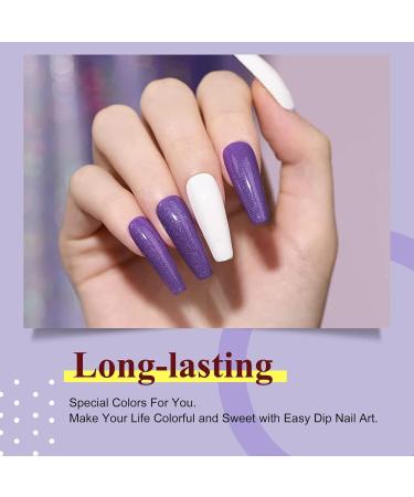 28g Dark Purple Dipping Powder for Summer Gel Nails - No Lamp Cure, Natural Dry | HJ-ND064B-No.27 - Buy Online on SooperMarket.com