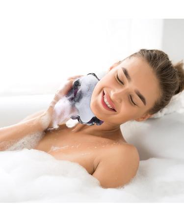 MAVGV Scalp Massager Shampoo Brush Loofah Set with Long Handle Back Brush and Bath Loofahs - Buy Online on SooperMarket.com