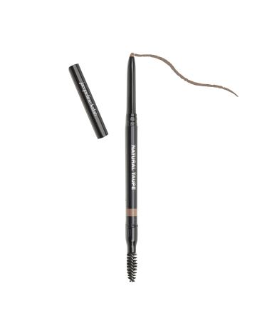 Indelible Brow Waterproof Smudge Proof Gel Brow Twist Out Pencil with Spooly Brush by Jacqueline Kalab - NATURAL TAUPE