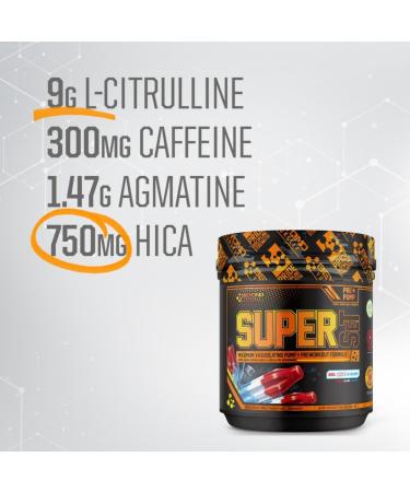 Beyond Yourself - SuperSET | Pre-Workout Formulated for Peak Performance & Insane Pumps | Dominate Savage Workouts with 300mg Caffeine 9g L-Citrulline + HICA Taurine & Agmatine | 40 Servings | Red White & Boom Red White and Boom - Buy Online on SooperMarket.com