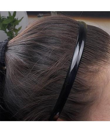 6 Pieces black headband women with teeth skinny plastic headbands thin hairbands with teeth comb for women men girls - Buy Online on SooperMarket.com