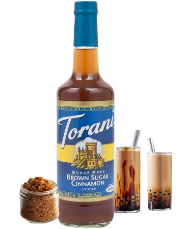 Torani Sugar-Free Brown Sugar Cinnamon Syrup 25.4 Fl Oz - Delicious Flavor for Coffee & Desserts - Buy Online on SooperMarket.com