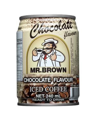 Mr. Brown Canned Coffee Cold Brew in Chocolate Flavor Instant Coffee Drinks 240 ml x 24 Cans