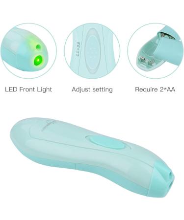 Baby Nail File Clipper Trimmer with Light - Electric & Professional Safe Baby Manicure Set in Green - Buy Online on SooperMarket.com