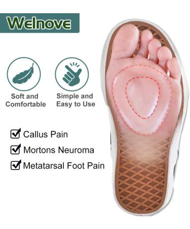 Welnove 10Pcs Metatarsal Pads - Anti-Slip Forefoot Cushions for Mortons Neuroma & Foot Pain - Buy Online on SooperMarket.com