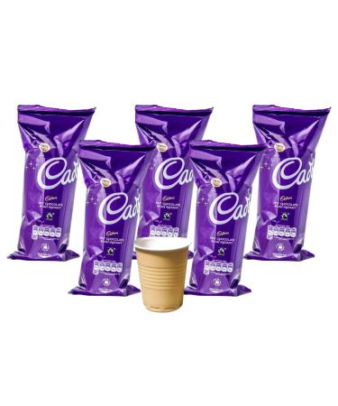 Hamperly Gifts Instant Hot Chocolate Bundle Containing Dairy Milk 6 Cups Hot Chocolate Drink (5 Pack)