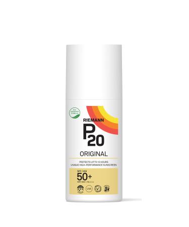 RIEMANN P20 Original SPF50 +Plus Spray 200ml Advanced Sunscreen Protection High Performance Triple Protection Sweat Resistance Protects up to 10 Hours Very Water Resistant High UVA Protection Hard Packaging