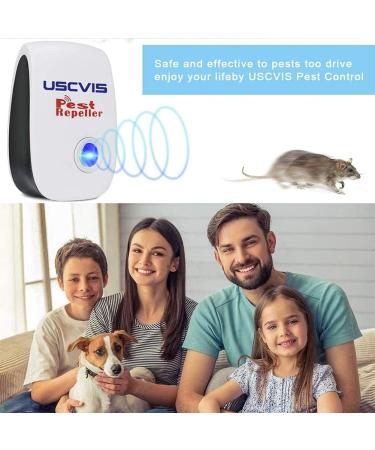 Bestzy Ultrasound Pest Control Repeller - 4-Piece Electronic Insect Defense for Cockroaches Mice & Mosquitoes - Effective International Shipping - Buy Online on SooperMarket.com