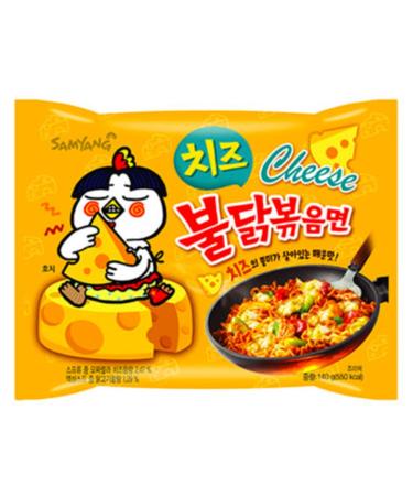 Samyang Cheese Noodles Chicken Ramen Noodles 1 Pack Spicy. 144.91 ml (1 Pack)