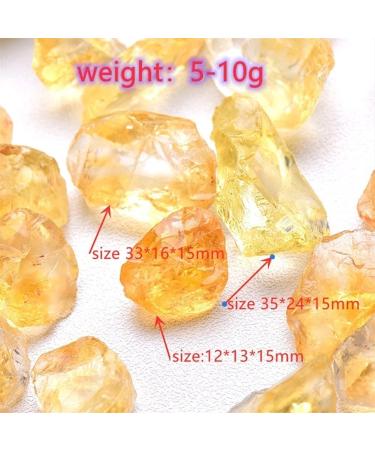 Crystal Rough Natural Crystal Rough 20/50G Natural Raw Yellow Citrine Quartz Crystal Rough Stone SpecimenCrystal Love Natural Stones and Minerals Fish Tank (Color : Citrine Size : 20 g) - Buy Online on SooperMarket.com