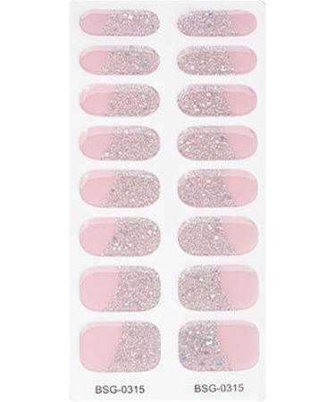 Semi-Cured Nail Wraps Natural Gloss Gel Nail Strips | Adhesive Nail Polish Strips Fingernail Manicure Stickers Salon-Quality Finish Easy Application - Buy Online on SooperMarket.com