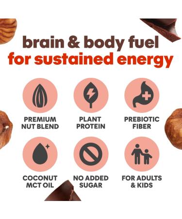 Noka Superfood Nut Butter Pouches - Cocoa Hazelnut with Almonds, Macadamia, Plant Protein, Prebiotic Fiber, MCT Oil - Keto, Non GMO, Vegan - 1.15 oz, 10 Count - Buy Online on SooperMarket.com