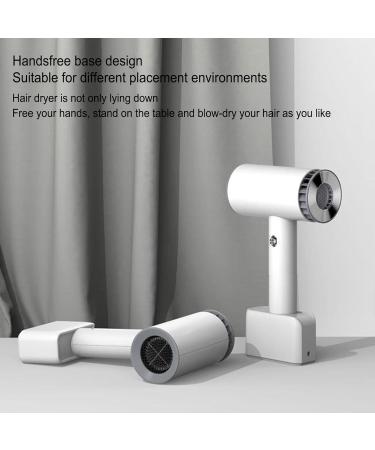 Portable Rechargeable Cordless Hair Dryer Fast Drying Blow Dryer with Digital Display Silent for Travel Dormitory - Buy Online on SooperMarket.com